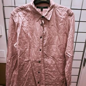 Marc by Marc Jacobs Pink Polka Dot Button Down